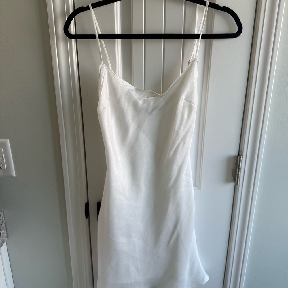 Cotton Candy White Mini Dress